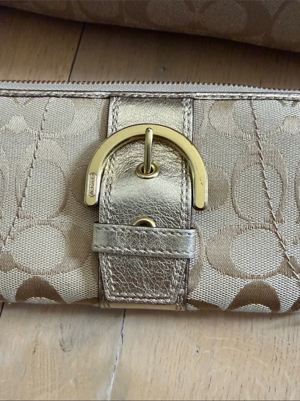 Coach Signature Canvas bag and wallet